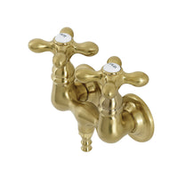 Thumbnail for Aqua Vintage AE37T7 Vintage 3-3/8 Inch Wall Mount Tub Faucet, Brushed Brass - BNGBath