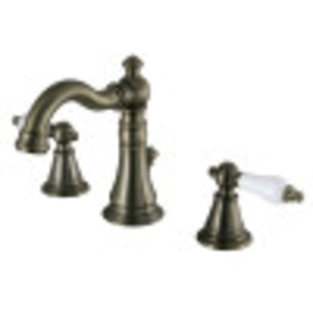 Fauceture FSC19733PL English Classic Widespread Bathroom Faucet, Antique Brass - BNGBath