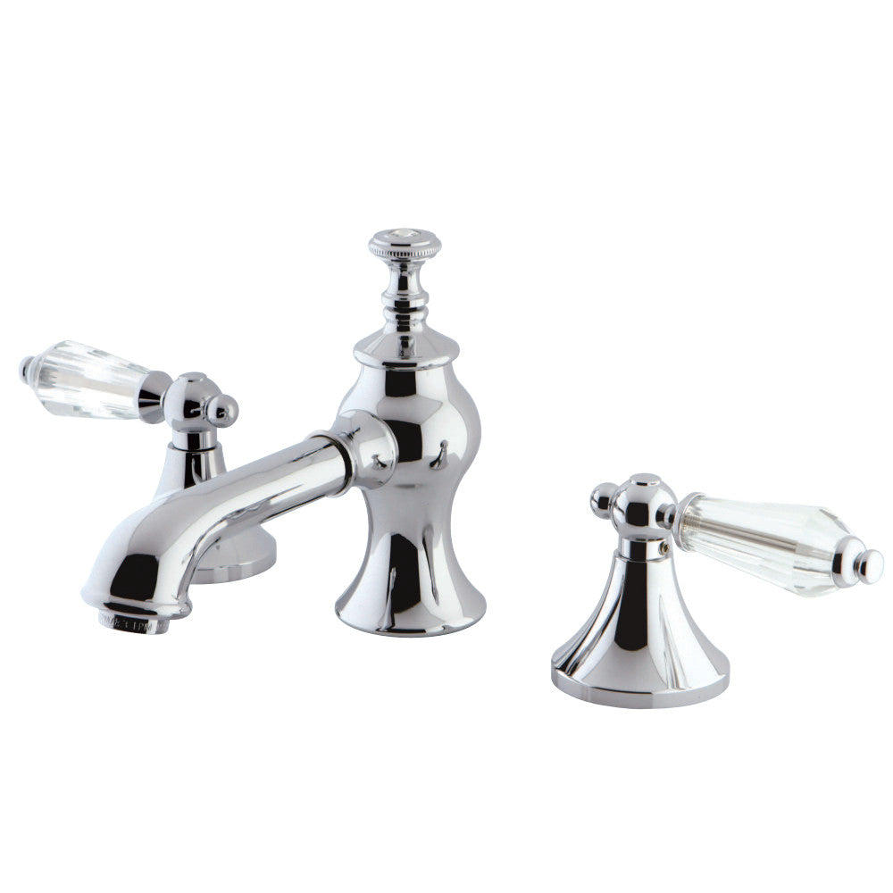 Kingston Brass KC7061WLL 8 in. Widespread Bathroom Faucet, Polished Chrome - BNGBath