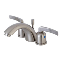 Thumbnail for Kingston Brass KB8958EFL Mini-Widespread Bathroom Faucet, Brushed Nickel - BNGBath