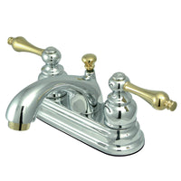 Thumbnail for Kingston Brass KB2604AL 4 in. Centerset Bathroom Faucet, Polished Chrome - BNGBath