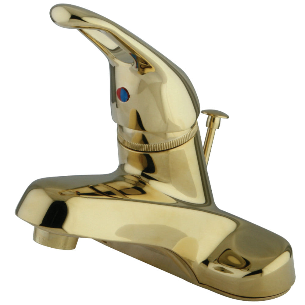 Kingston Brass KB512B Single-Handle 4 in. Centerset Bathroom Faucet, Polished Brass - BNGBath