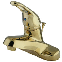 Thumbnail for Kingston Brass KB512B Single-Handle 4 in. Centerset Bathroom Faucet, Polished Brass - BNGBath
