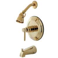 Thumbnail for Kingston Brass KB2632DLT Concord Tub & Shower Faucet (Valve Not Included), Polished Brass - BNGBath