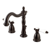 Thumbnail for Kingston Brass KB1975BPL Bel-Air Widespread Bathroom Faucet with Plastic Pop-Up, Oil Rubbed Bronze - BNGBath