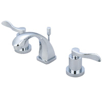 Thumbnail for Kingston Brass KS4941DFL NuWave Widespread Bathroom Faucet, Polished Chrome - BNGBath
