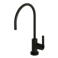 Thumbnail for Kingston Brass KS8190CTL Continental Single-Handle Water Filtration Faucet, Matte Black - BNGBath