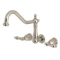 Thumbnail for Kingston Brass KS1286AL Wall Mount Kitchen Faucet, Polished Nickel - BNGBath