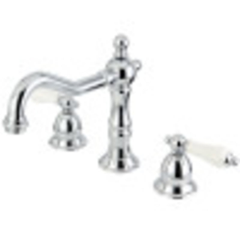 Kingston Brass CC56L1 8 to 16 in. Widespread Bathroom Faucet, Polished Chrome - BNGBath