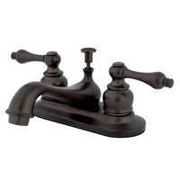 Thumbnail for Kingston Brass KB605AL Restoration 4 in. Centerset Bathroom Faucet, Oil Rubbed Bronze - BNGBath