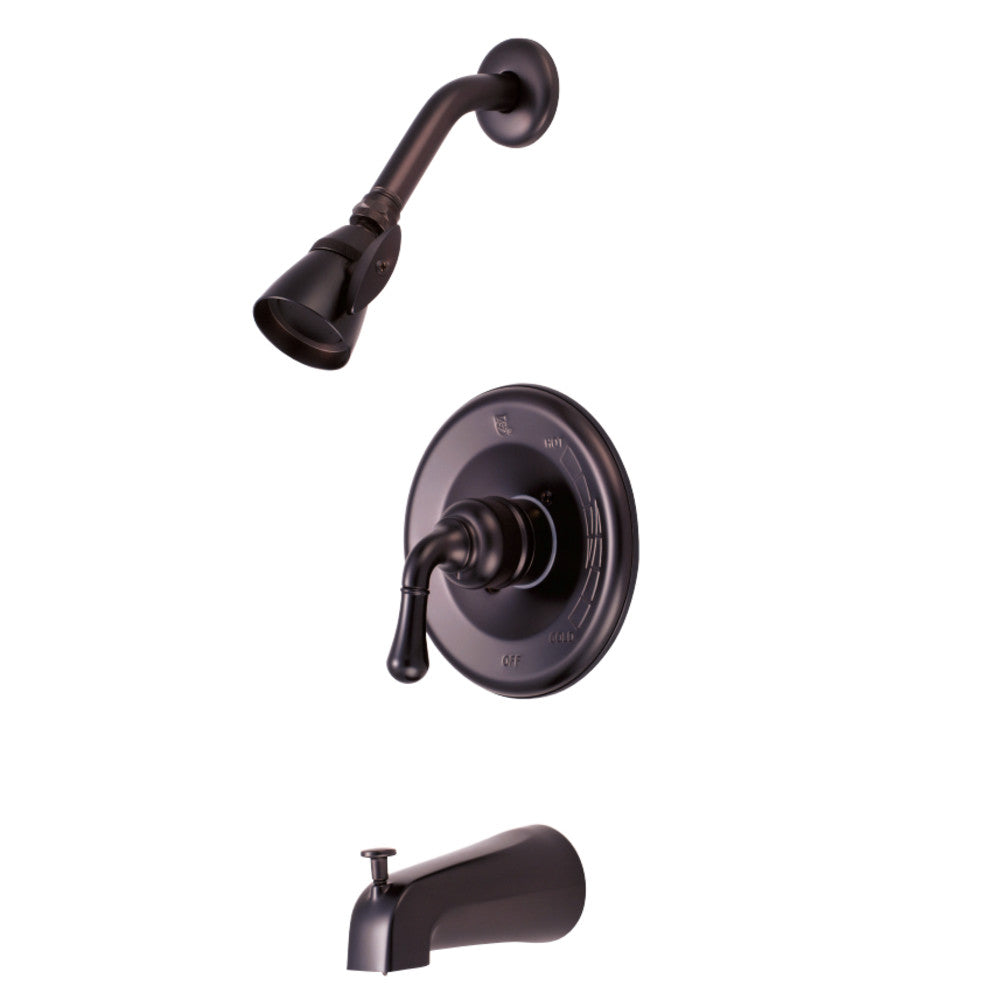 Kingston Brass KB635 Magellan Tub and Shower Faucet with Single Handle, Oil Rubbed Bronze - BNGBath