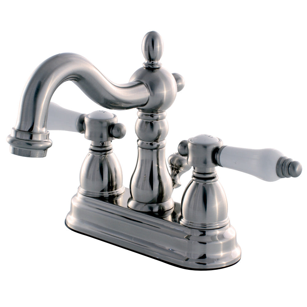 Kingston Brass KB1608BPL 4 in. Centerset Bathroom Faucet, Brushed Nickel - BNGBath
