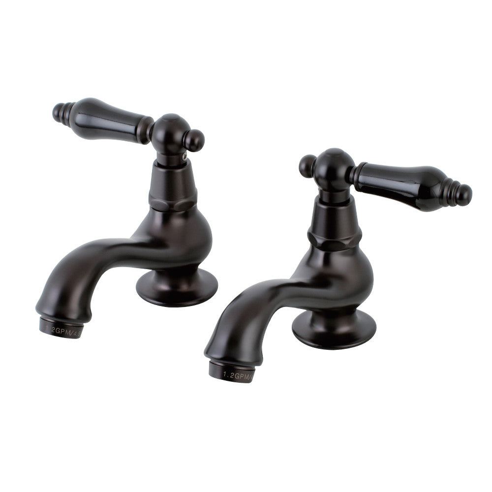 Kingston Brass KS1105PKL Basin Tap Faucet with Cross Handle, Oil Rubbed Bronze - BNGBath