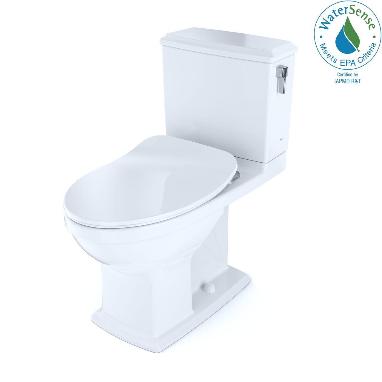 TOTO Connelly Two-Piece Elongated Dual Flush 1.28 and 0.9 GPF with CEFIONTECT and Right Lever, WASHLET+ Ready,  - MS494234CEMFRG#01 - BNGBath
