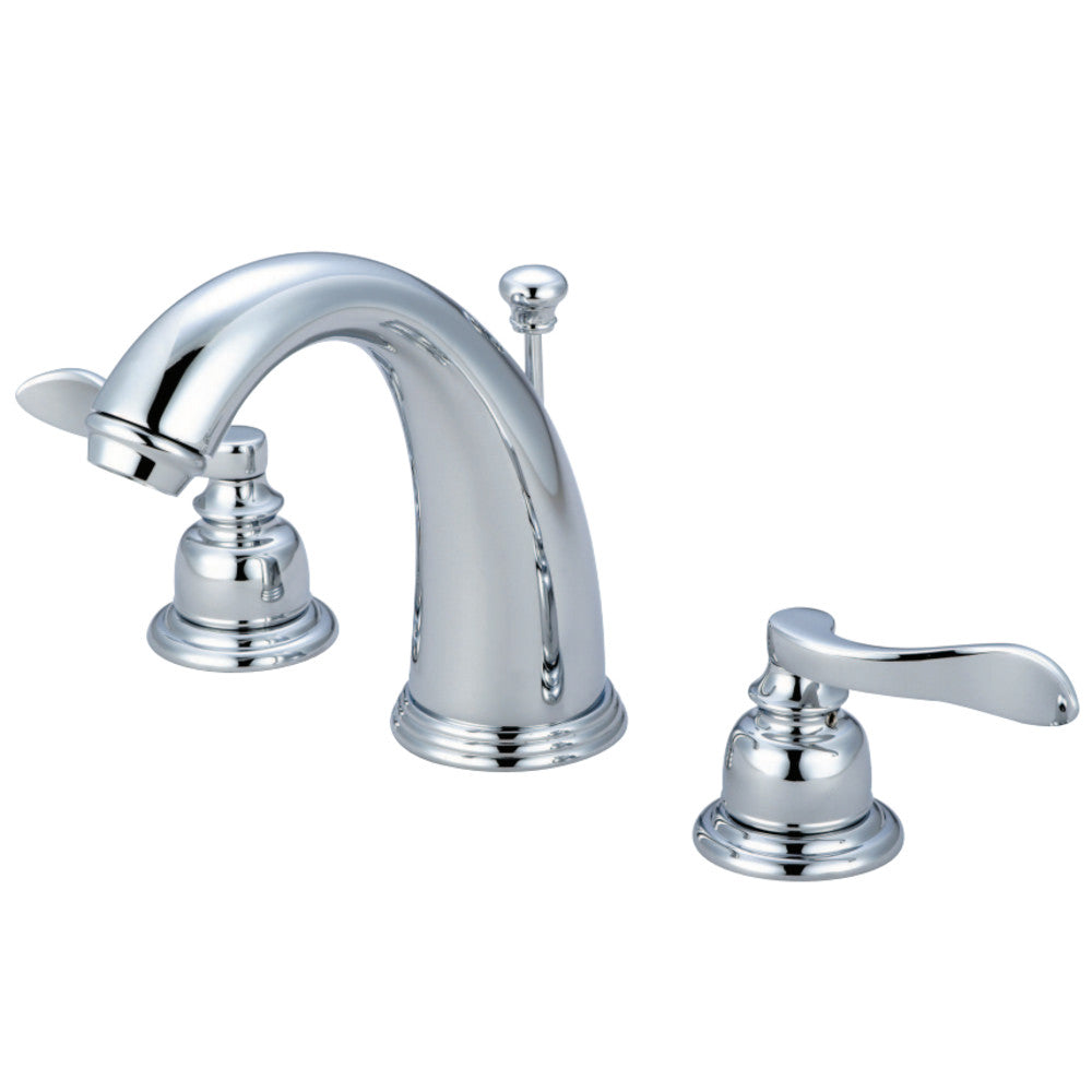 Kingston Brass KB8981NFL 8 in. Widespread Bathroom Faucet, Polished Chrome - BNGBath