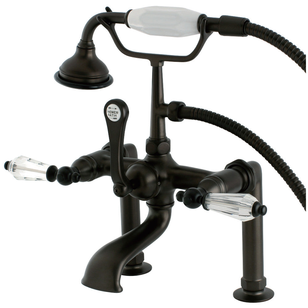 Aqua Vintage AE103T5WLL Wilshire Deck Mount Clawfoot Tub Faucet, Oil Rubbed Bronze - BNGBath