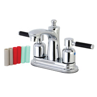Thumbnail for Kingston Brass FB7621DKL 4 in. Centerset Bathroom Faucet, Polished Chrome - BNGBath