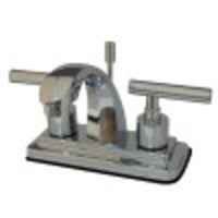 Thumbnail for Kingston Brass KS4641CML 4 in. Centerset Bathroom Faucet, Polished Chrome - BNGBath