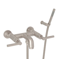 Thumbnail for ROHL Lombardia Wall Mount Exposed Tub Set with Handshower - BNGBath