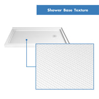 Thumbnail for DreamLine Flex 36 in. D x 48 in. W x 74 3/4 in. H Semi-Frameless Pivot Shower Enclosure and SlimLine Shower Base Kit - BNGBath