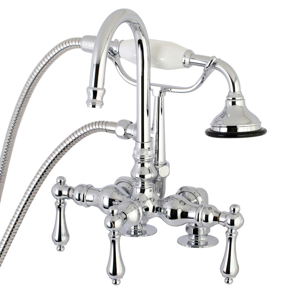 Aqua Vintage AE14T1 Vintage Clawfoot Tub Faucet with Hand Shower, Polished Chrome - BNGBath