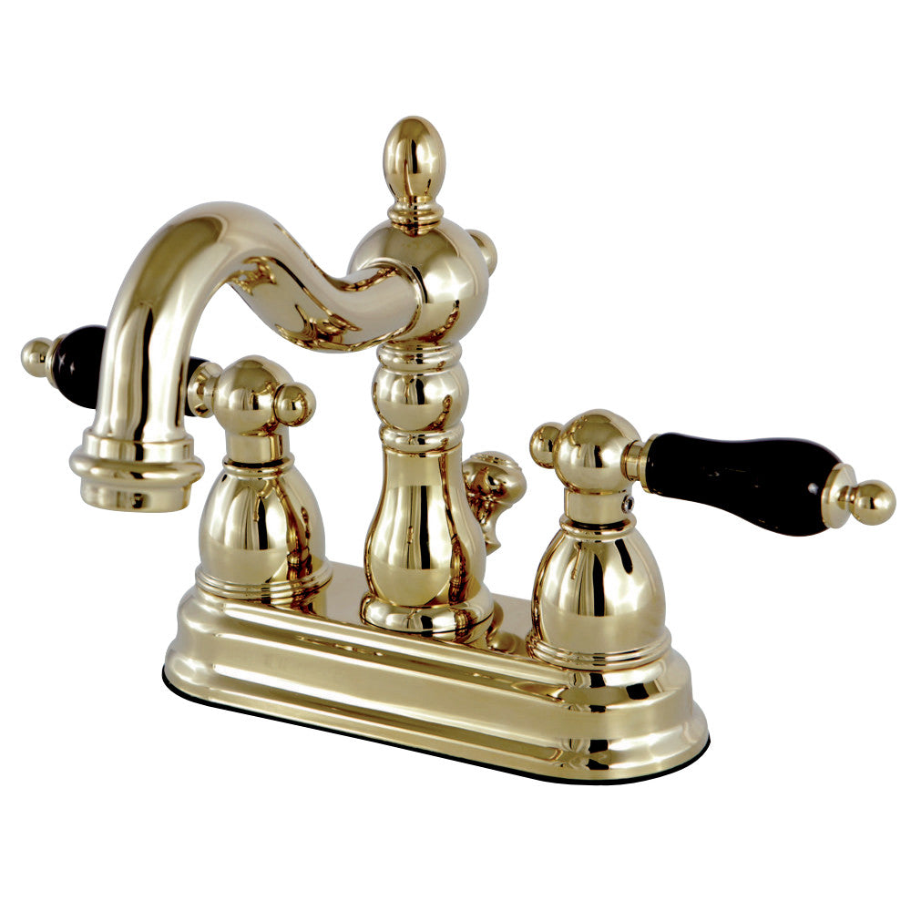 Kingston Brass KS1602PKL 4 in. Centerset Bathroom Faucet, Polished Brass - BNGBath