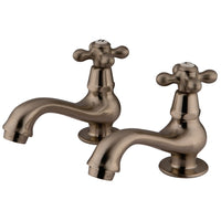 Thumbnail for Kingston Brass KS1108AX Heritage Basin Tap Faucet, Brushed Nickel - BNGBath