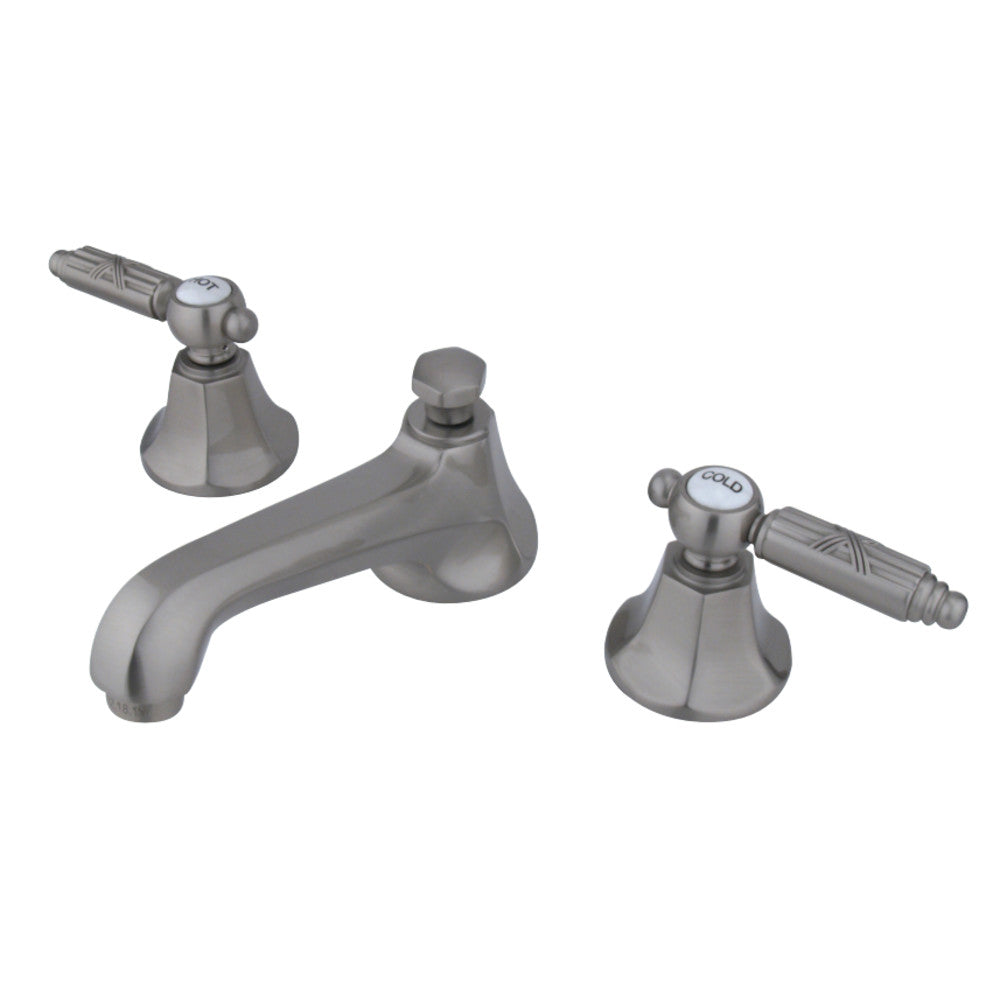 Kingston Brass KS4468GL 8 in. Widespread Bathroom Faucet, Brushed Nickel - BNGBath