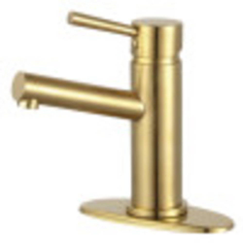 Fauceture LS8423DL Concord Single-Handle Bathroom Faucet with Push Pop-Up, Brushed Brass - BNGBath