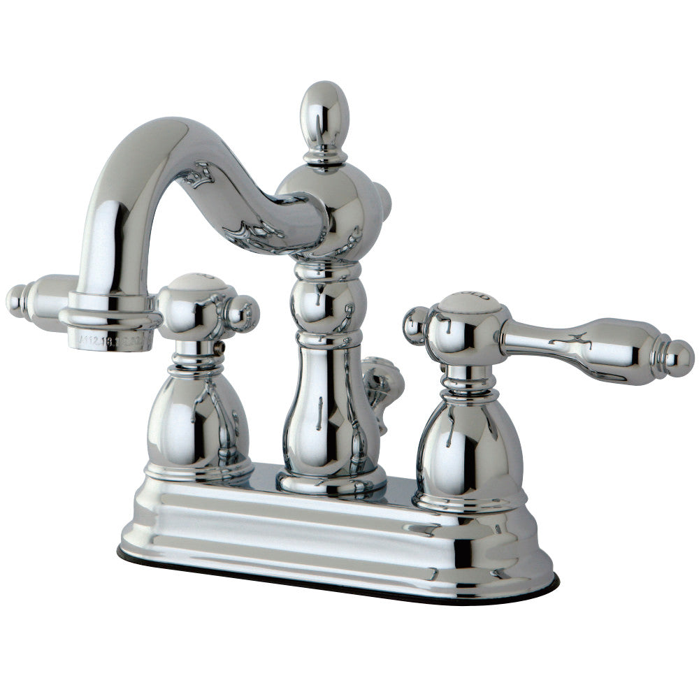 Kingston Brass KB1601TAL 4 in. Centerset Bathroom Faucet, Polished Chrome - BNGBath