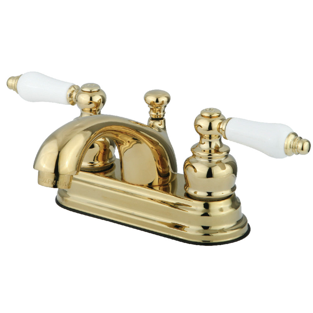 Kingston Brass KB2602PL 4 in. Centerset Bathroom Faucet, Polished Brass - BNGBath
