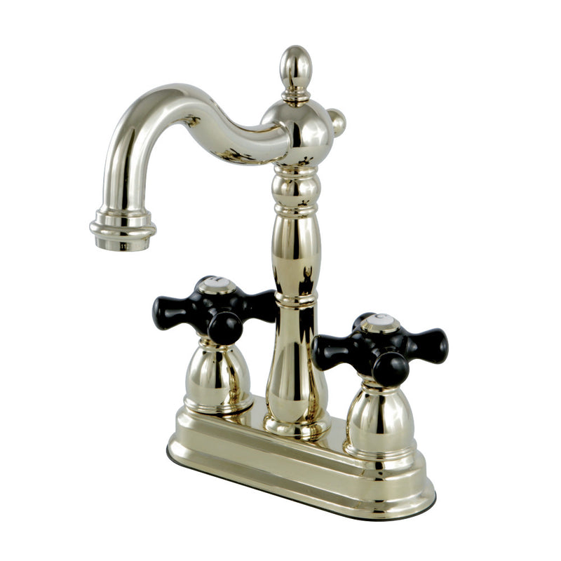 Kingston Brass KB1492PKX Duchess Two-Handle Bar Faucet, Polished Brass - BNGBath