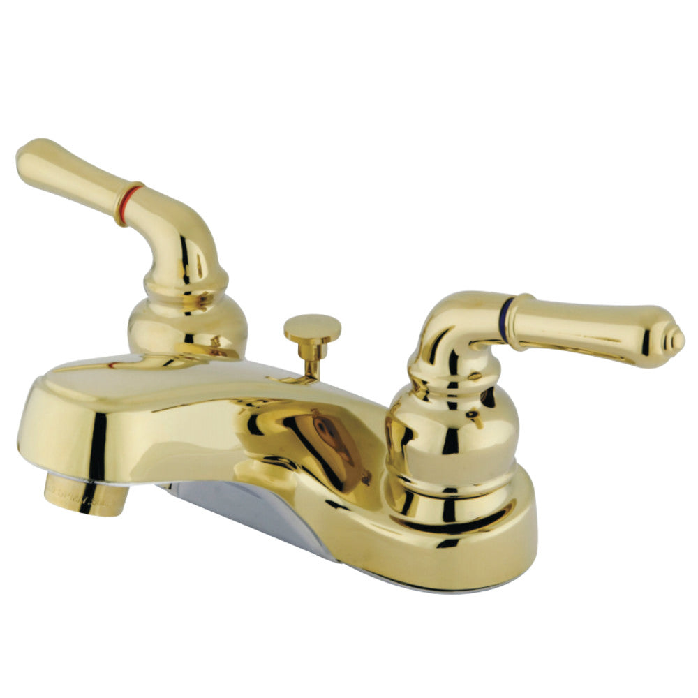 Kingston Brass GKB252 4 in. Centerset Bathroom Faucet, Polished Brass - BNGBath