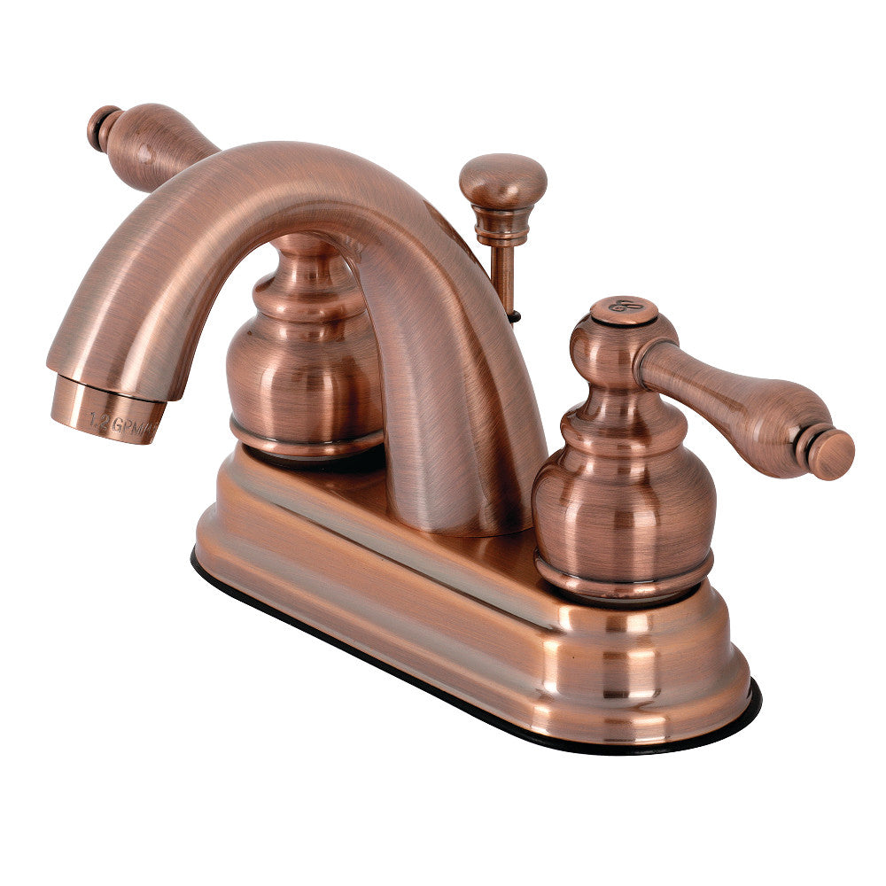 Kingston Brass KB561ALAC Restoration 4 in. Centerset Bathroom Faucet, Antique Copper - BNGBath