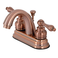 Thumbnail for Kingston Brass KB561ALAC Restoration 4 in. Centerset Bathroom Faucet, Antique Copper - BNGBath