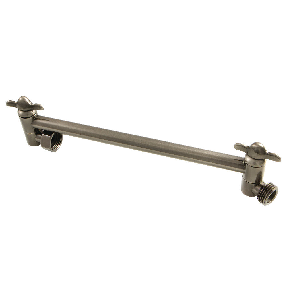 Kingston Brass K153A4 10" Adjustable High-Low Shower Arm, Black Stainless - BNGBath