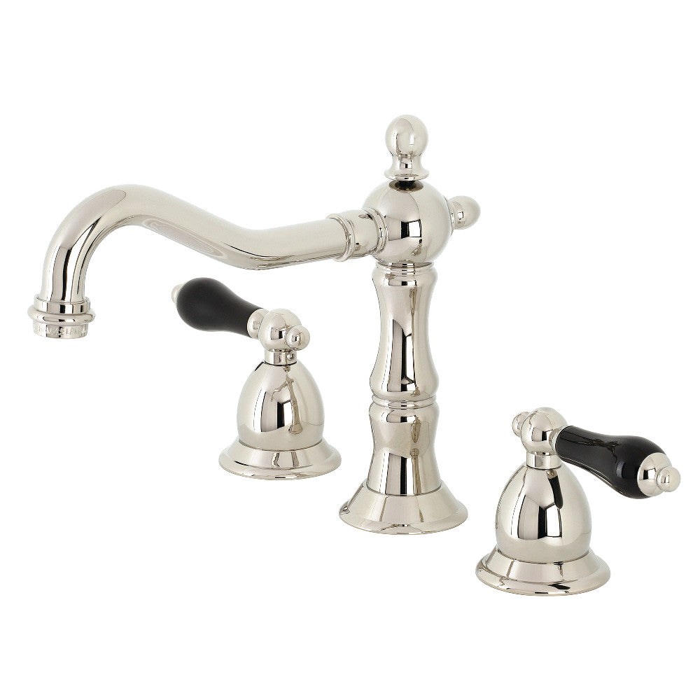 Kingston Brass KS1976PKL Duchess Widespread Bathroom Faucet with Brass Pop-Up, Polished Nickel - BNGBath