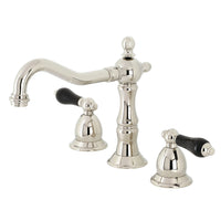 Thumbnail for Kingston Brass KS1976PKL Duchess Widespread Bathroom Faucet with Brass Pop-Up, Polished Nickel - BNGBath