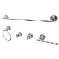 Thumbnail for Kingston Brass BAH82134478C Concord 5-Piece Bathroom Accessory Set, Polished Chrome - BNGBath