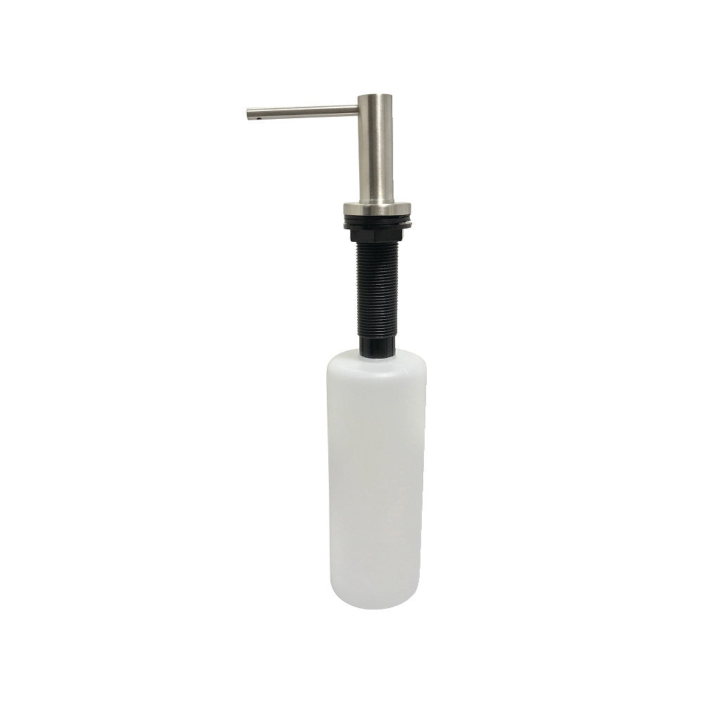 Kingston Brass SD8618 Soap Dispenser With Straight Nozzle 17 oz, Brushed Nickel - BNGBath