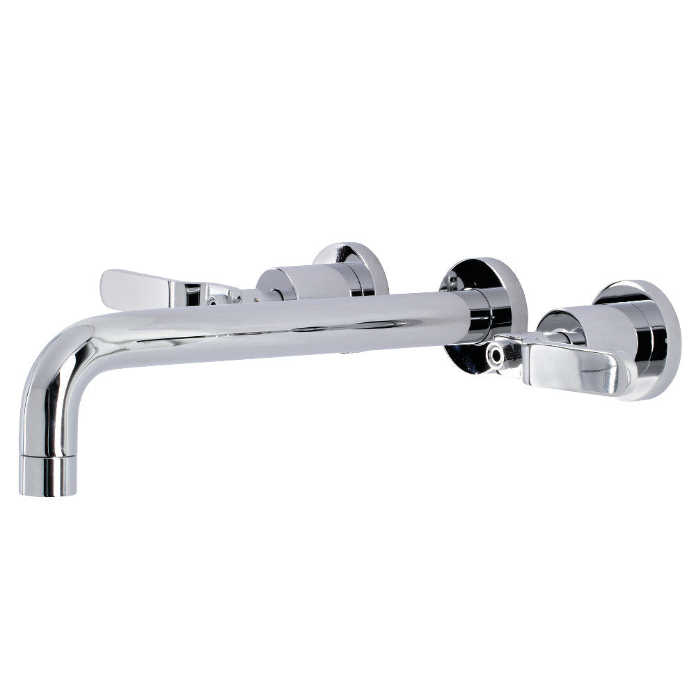 Kingston Brass KS8021KL Whitaker Two-Handle Wall Mount Tub Faucet, Polished Chrome - BNGBath