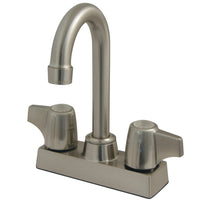 Thumbnail for Kingston Brass GKB460SN Water Saving Franklin Centerset Bar Faucet, Brushed Nickel - BNGBath