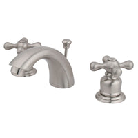 Thumbnail for Kingston Brass KB958AX Mini-Widespread Bathroom Faucet, Brushed Nickel - BNGBath