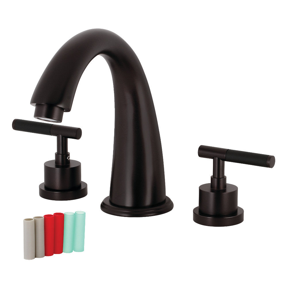 Kingston Brass KS2365CKL Kaiser Two-Handle Roman Tub Faucet, Oil Rubbed Bronze - BNGBath