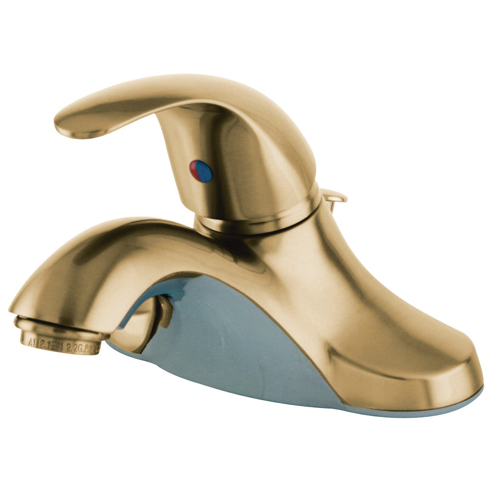 Kingston Brass KB6542LL Single-Handle 4 in. Centerset Bathroom Faucet, Polished Brass - BNGBath