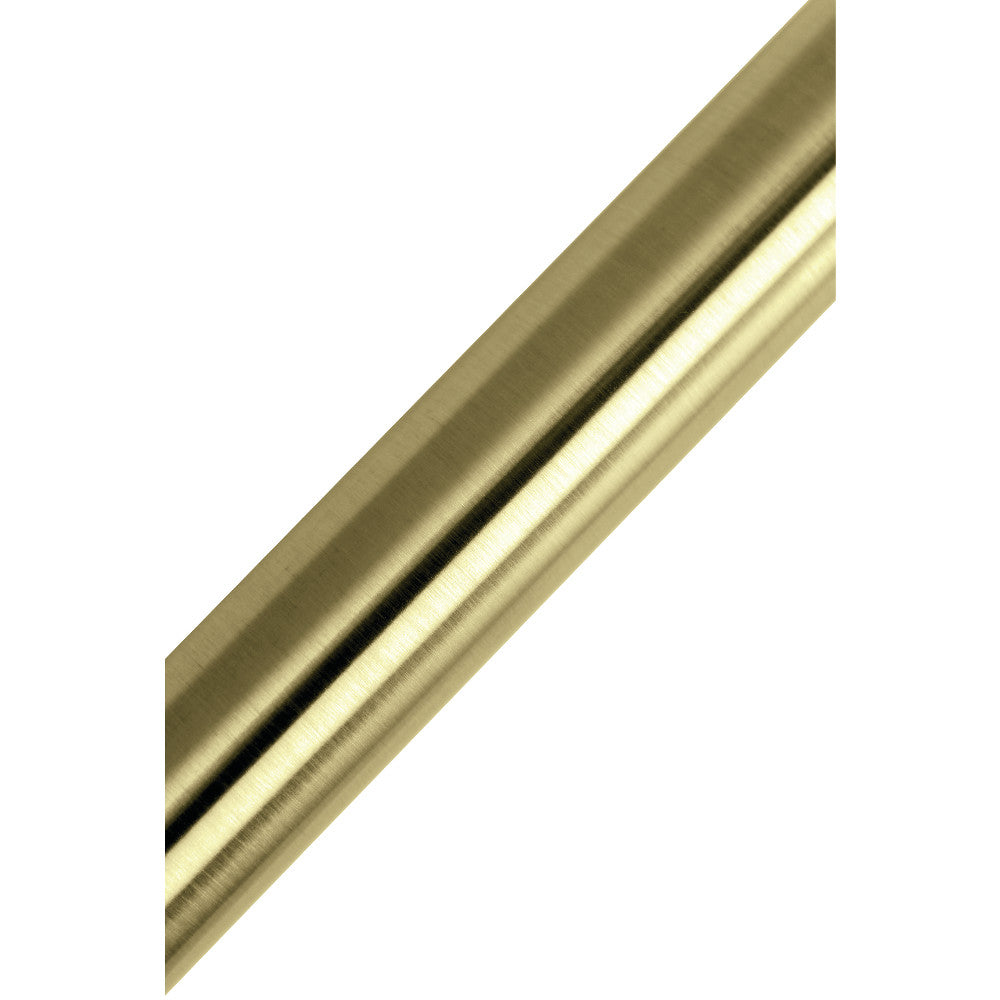 Kingston Brass SR607 Edenscape 60-Inch - 72-Inch Adjustable Stainless Steel Tension Shower Curtain Rod, Brushed Brass - BNGBath