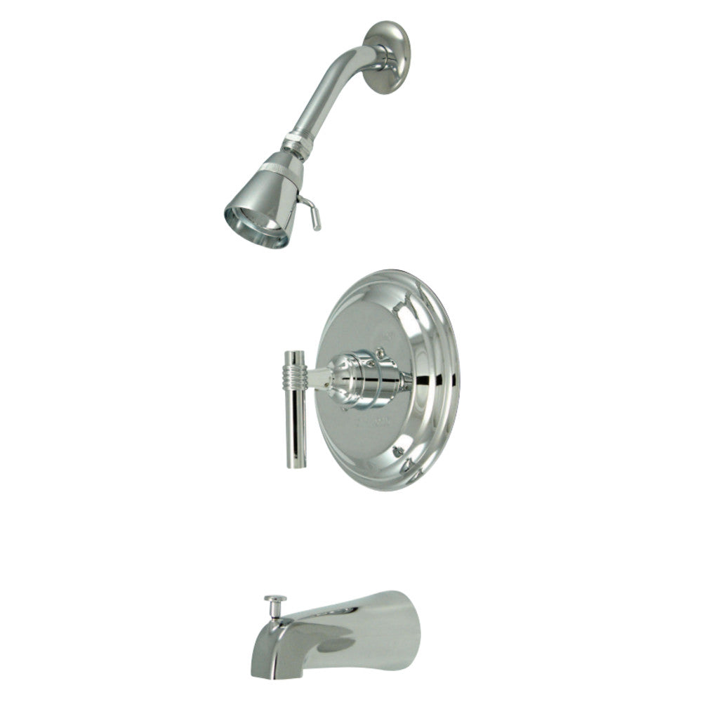 Kingston Brass KB2631ML Milano Tub & Shower Faucet, Polished Chrome - BNGBath