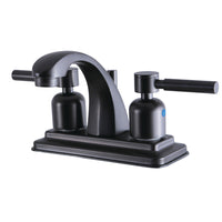 Thumbnail for Kingston Brass KB4645DL 4 in. Centerset Bathroom Faucet, Oil Rubbed Bronze - BNGBath