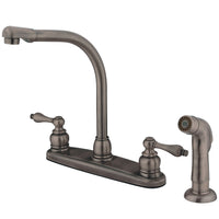 Thumbnail for Kingston Brass GKB716ALSP Victorian Centerset Kitchen Faucet, Antique Copper - BNGBath