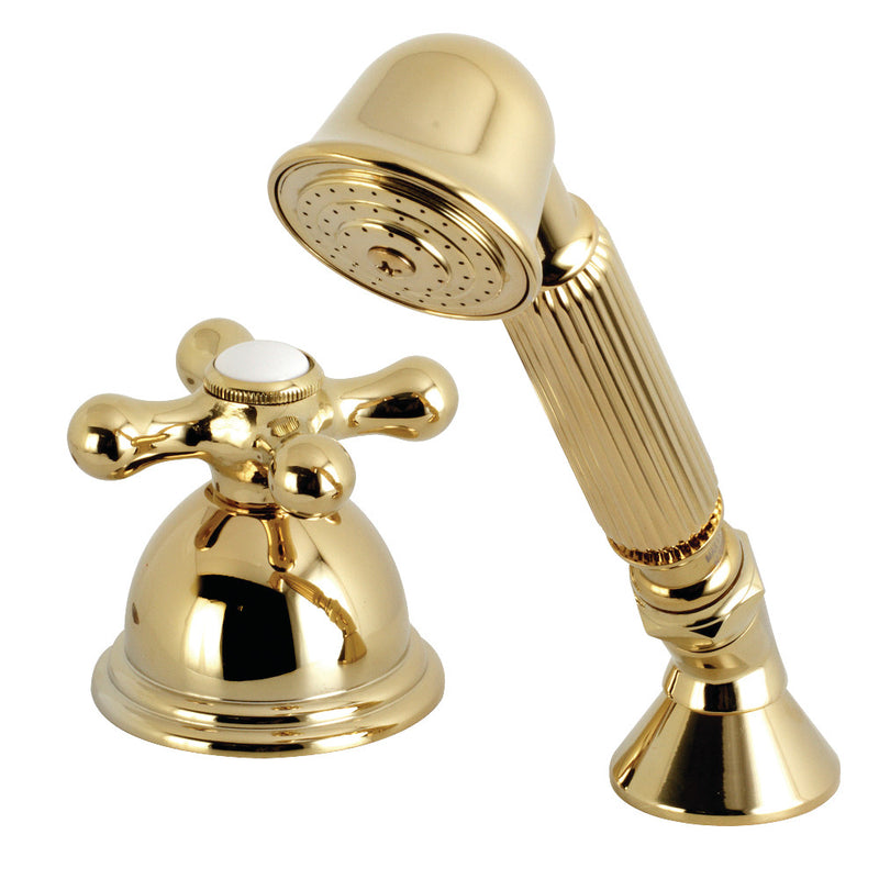 Kingston Brass KSK3352AXTR Transfer Valve Set for Roman Tub Faucet with Hand Shower, Polished Brass - BNGBath